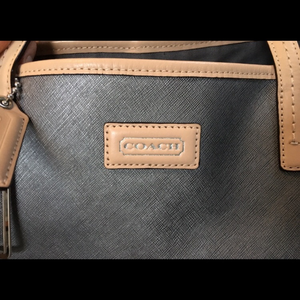 COACH PARK METRO SAFFIANO LEATHER TOTE BAG